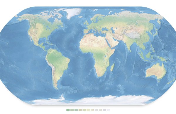 Физическая карта мира