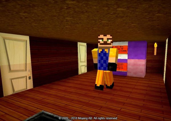 Майнкрафт hello Neighbor