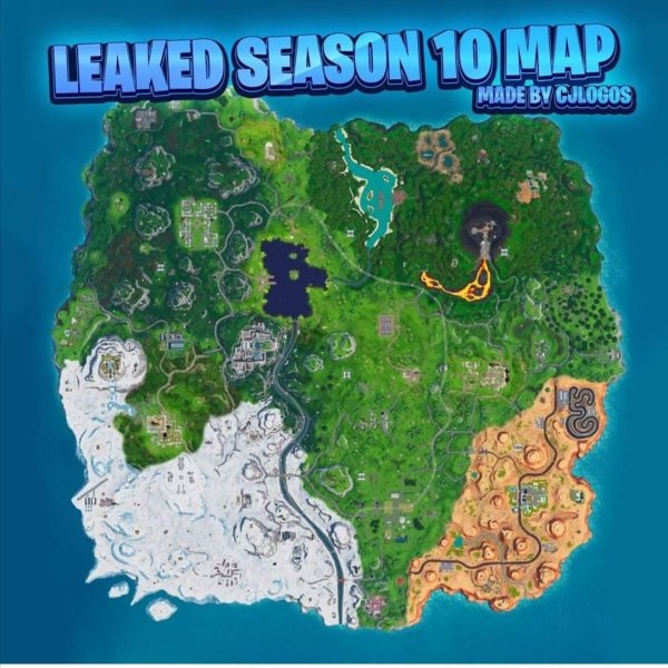 Fortnite Season 10 Map