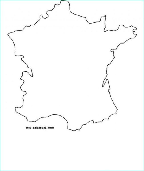Карта Франции пустая
