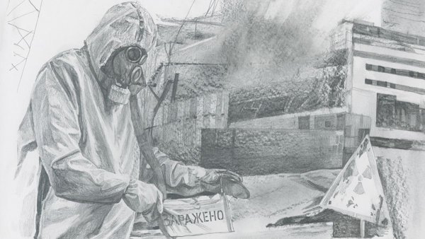 Чернобыль ЧАЭС взрыв рисунок