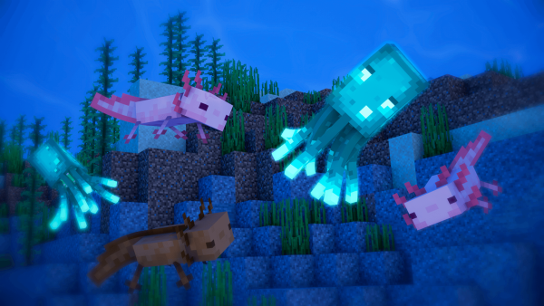 Аксолотль Minecraft 1.17