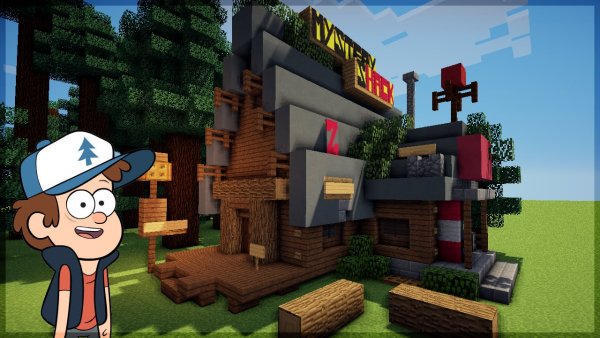 Дом Гравити Фолз в Minecraft