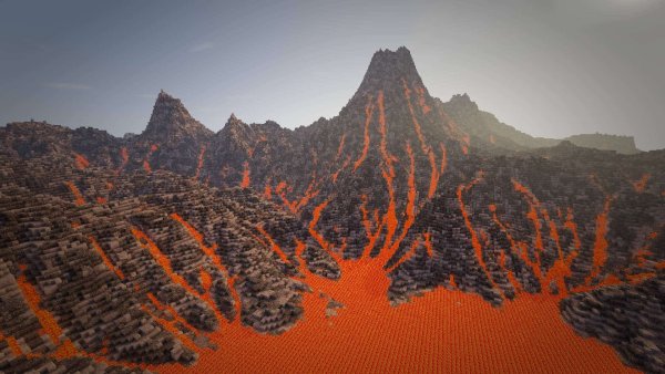 Minecraft вулкан