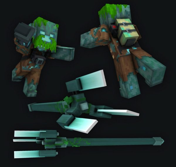 Minecraft трезубец