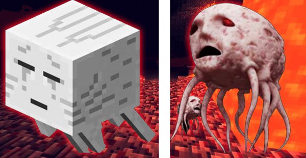 Майнкрафт Гаст и Ифрит