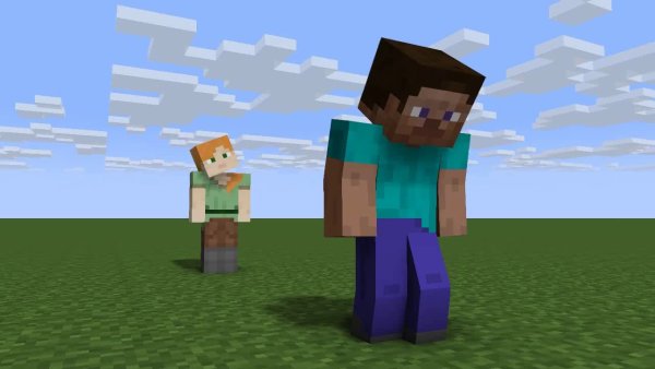 Minecraft Стив и Алекс