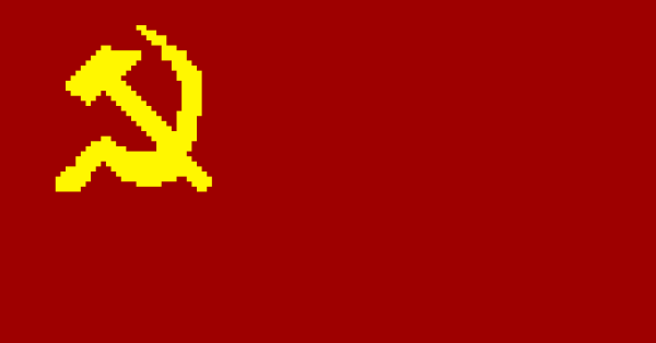 Пиксельный Советский флаг