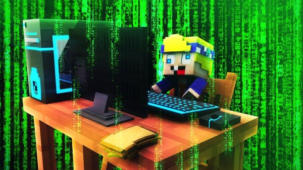 Игровой компьютер с МАЙНКРАФТОМ