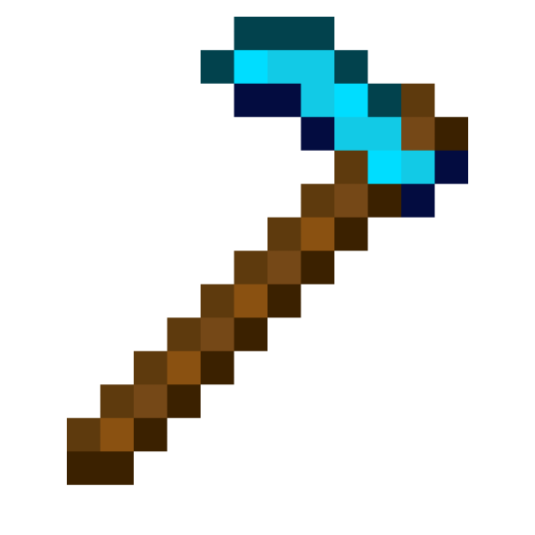 Алмазная мотыга Minecraft