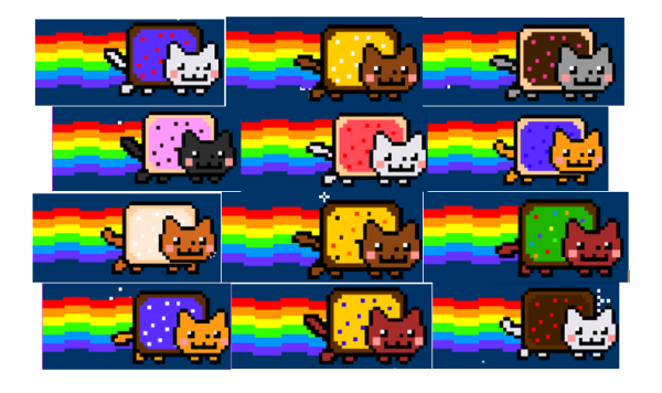 Персонажи из игры нян Кэт