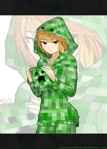 Minecraft КРИПЕР девушка