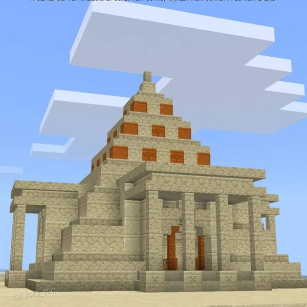 Храм пустыни в майнкрафт