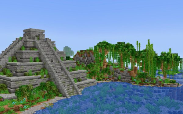 Minecraft храм в джунглях