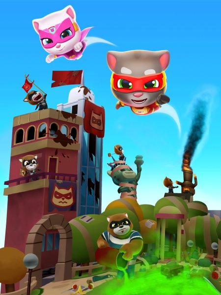 Talking Tom погоня героев