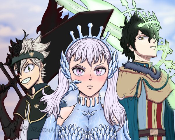 Аниме чёрный Клевер Black Clover