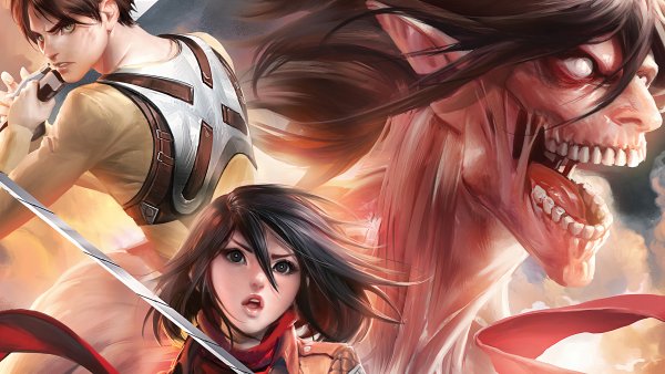 Attack of Titan Eren Mikasa