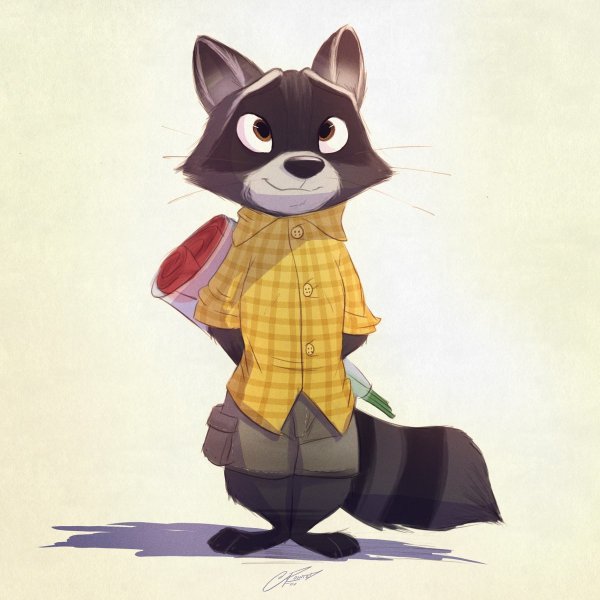 Furry енот
