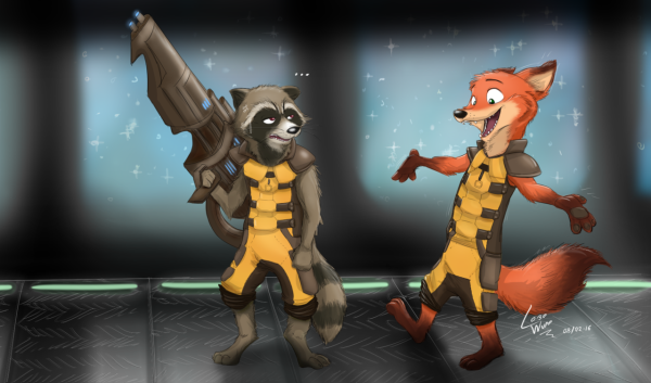 Енот ракета zootopia