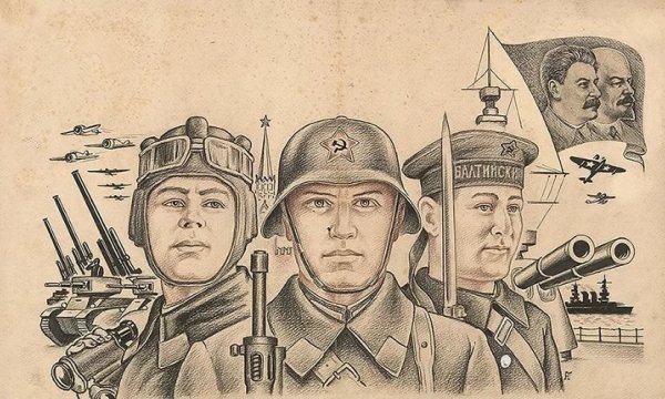 Плакаты на военную тематику