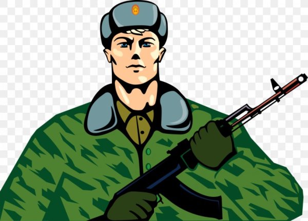 Мультяшный военный