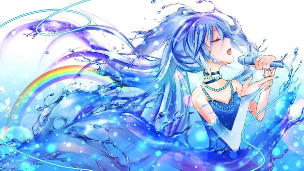 Аниме Хатсуне Мику Water
