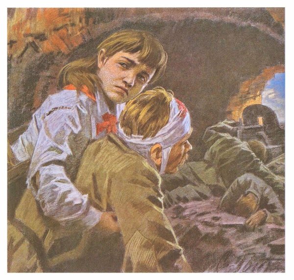 Валя Зенкина подвиг