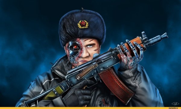 Российский солдат арт