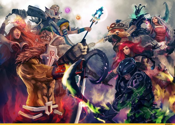 League of Legends Dota 2