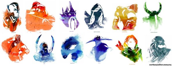 Герои Dota 2 вектор