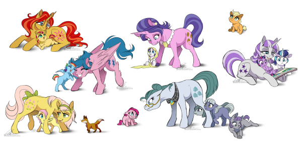 Родители mane6 МЛП