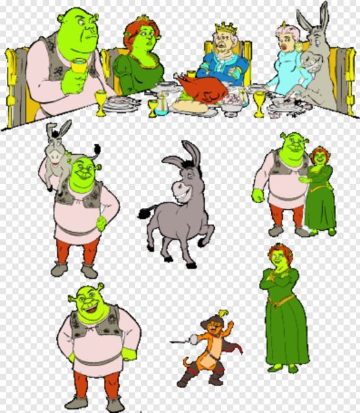 Наклейки Шрек