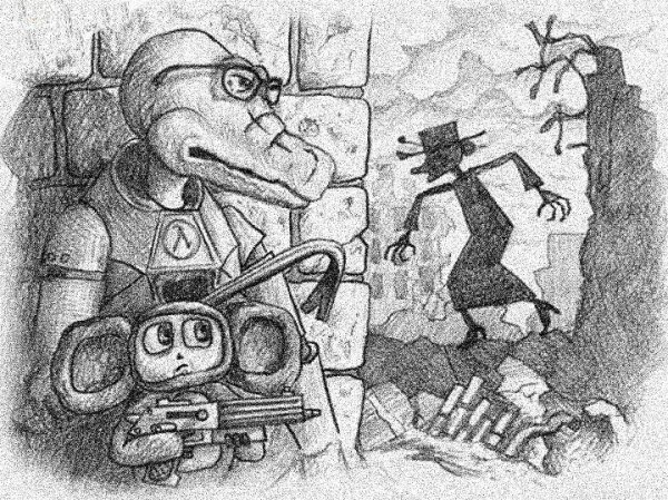 Гена и Чебурашка half Life