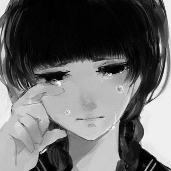 Плачущая девушка аниме