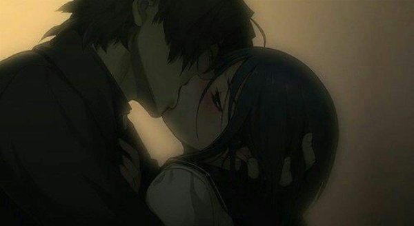 Арты аниме поцелуй (48 фото)