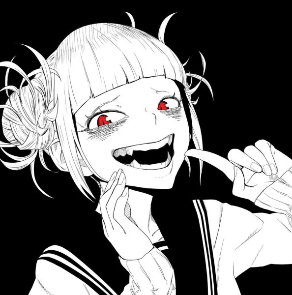 Himiko toga чёрно белое