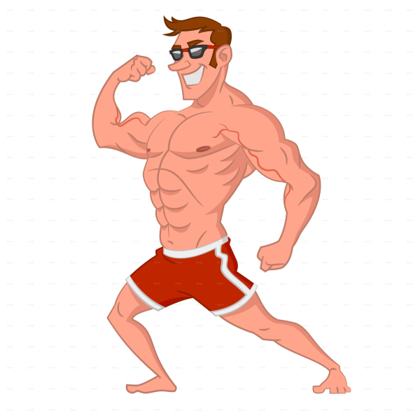 Мускулы мультяшные