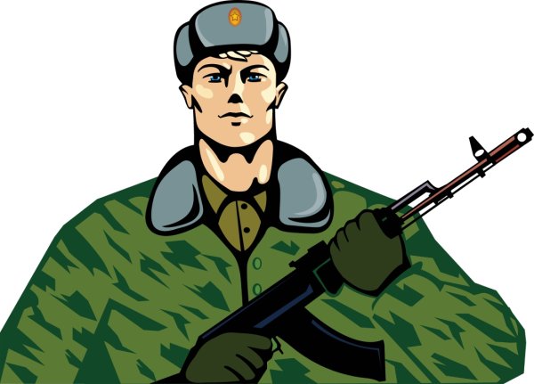 Мультяшный военный