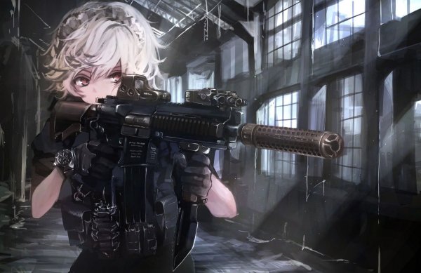 Sakuya Izayoi with Gun