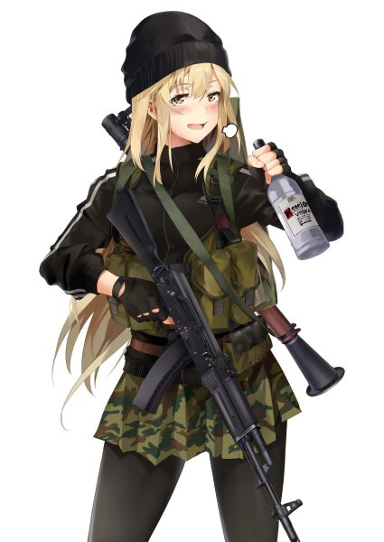 Аниме тянка спецназ