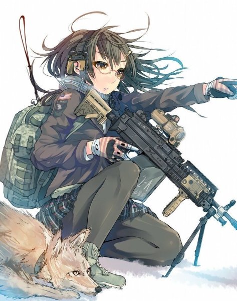 Аниме тянка Боевая