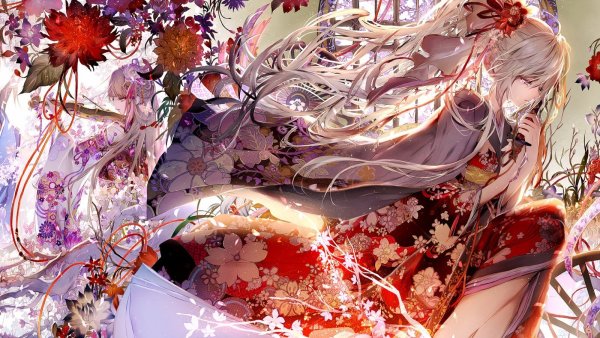 Pixiv кимоно