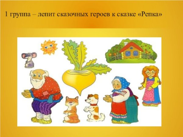 Сказочные персонажи Репка