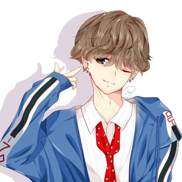 Тэхен из BTS аниме