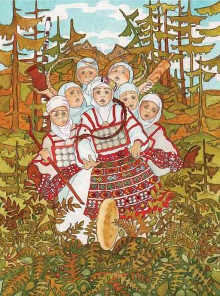 Чувашские сказки иллюстрации