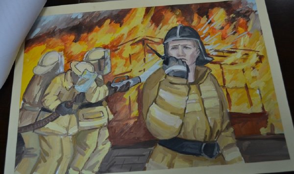 Спасатель МЧС рисунок