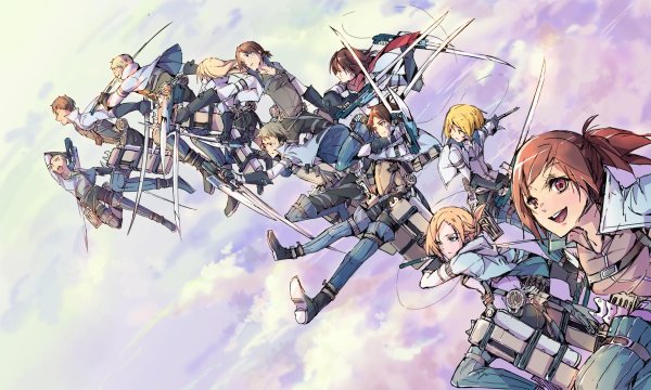 Anime Art атака титанов
