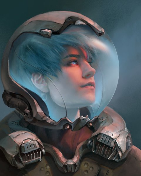 Cyberpunk космонавт аниме