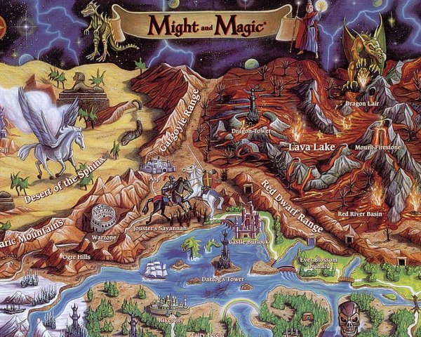 Heroes of might and Magic 3 карта мира