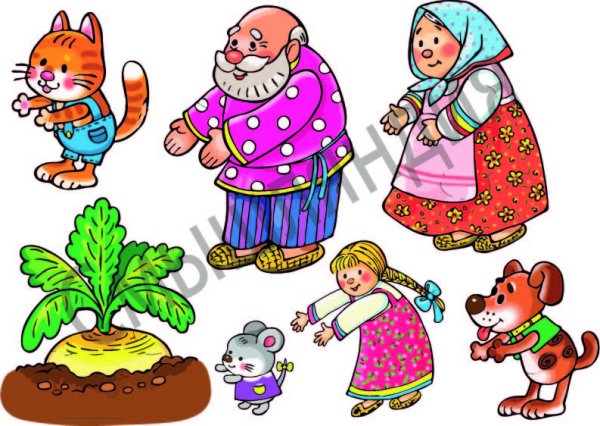 Персонажи сказки Репка для печати